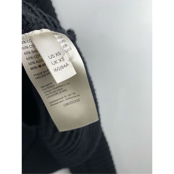 Free People Women's Marlie Ribbed Knit Pullover Sweater Black Size XS - Picture 6 of 9